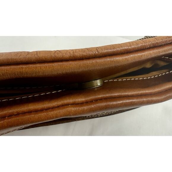 Patricia Nash Francesca Crossbody Bag Brown Leather Purse with Tags Multi Pocket - Picture 11 of 16